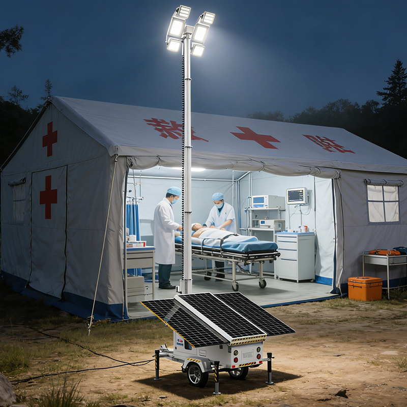 移動(dòng)式光伏發(fā)電儲(chǔ)能應(yīng)急照明災(zāi)害報(bào)警搶險(xiǎn)救災(zāi)一體化方艙